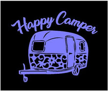 Load image into Gallery viewer, Happy Camper Decal Custom Vinyl car truck window camper rv airstream bumper sticker