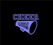 Load image into Gallery viewer, cheer mom bull horn car window decal