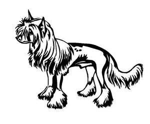 chinese crested dog decal
