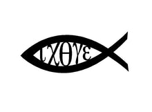 Load image into Gallery viewer, christian fish car window decal