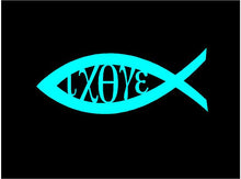 Load image into Gallery viewer, christian fish car decal