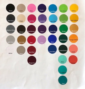 vinyl decal color chart
