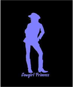 cowgirl princess sticker