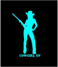 Load image into Gallery viewer, cowgirl up car decal