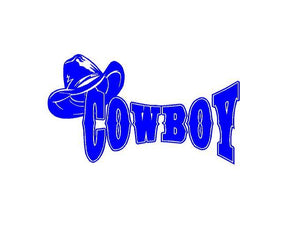 cowboy hat decal
