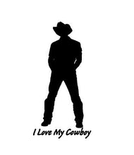 Load image into Gallery viewer, I Love My Cowboy Decal Custom Vinyl car truck window sticker