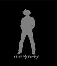 Load image into Gallery viewer, I Love My Cowboy Decal Custom Vinyl car truck window sticker