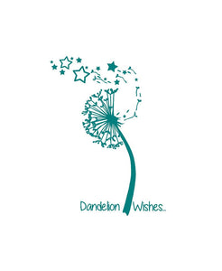 Dandelion Wishes Custom Vinyl Decal Laptop Sticker