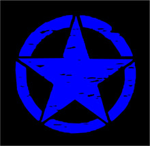 Load image into Gallery viewer, Distressed Star Hood Decal Custom Vinyl Jeep car Truck Sticker