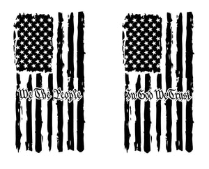 We the People Flag Decal