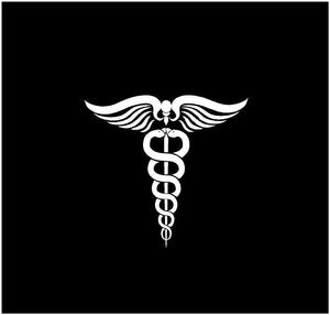 doctor symbol decal car truck window laptop physician sticker
