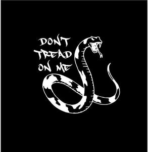 dont tread on me snale decal decal car truck window sticker