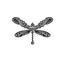 Load image into Gallery viewer, Intricate Dragonfly Decal Custom Vinyl car truck window Sticker