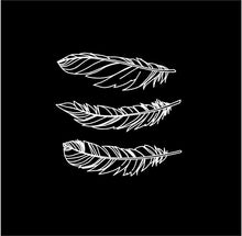 Load image into Gallery viewer, feathers decal boho car truck window feather stickers