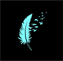 Load image into Gallery viewer, Feather Birds Decal Custom Vinyl car truck window laptop sticker