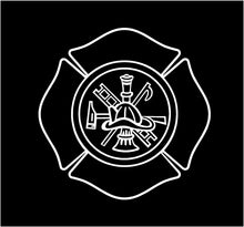 Load image into Gallery viewer, firemans shield decal custom car truck window fire fighters sticker