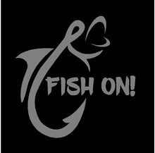 Load image into Gallery viewer, Fish On Decal Custom Vinyl Fishermans car truck window fishing sticker