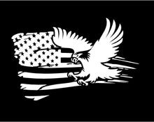 Load image into Gallery viewer, tattered eagle flag decal