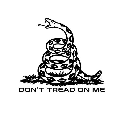 Gadsden Snake Don't Tread On Me decal