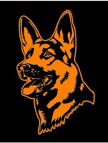 INDIGOS UG Adesivo Auto - Sticker - Auto - JDM - Die Cut - German Shepherd Head - Dog - Vinyl Decal Sticker - Rosso - 101 mm x 139 mm INDIGOS UG Adesivo Auto - Sticker - Auto - JDM - Die Cut - German Shepherd Head - Dog - Vinyl Decal Sticker - Rosso - 101 mm x 139 mm