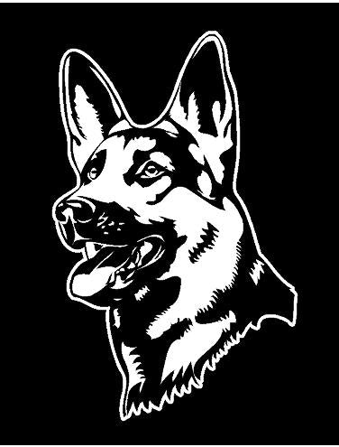 german shepherd decal car truck window dog sticker
