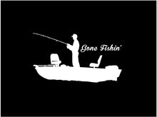 Load image into Gallery viewer, gone fishin decal car truck window fishing sticker