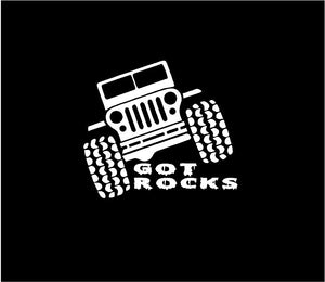 jeep got rock decal car truck window jeep sticker