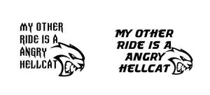 angry hellcat stickers