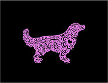 Load image into Gallery viewer, henna style golden retriever dog decal