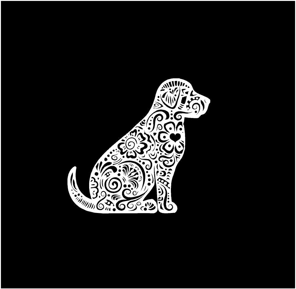 Lab Head Silhouette Decal