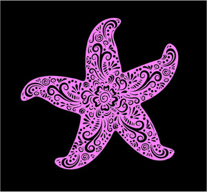henna starfish decal