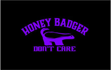 Load image into Gallery viewer, Honey Badger Don&#39;t Care decal Custom Vinyl car truck window Sticker