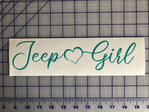 Jeep Girl vinyl car decal