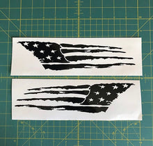Load image into Gallery viewer, distressed tattered usa flag decals american car truck window stickers