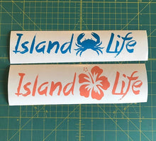 Load image into Gallery viewer, island life decal car truck window tropical sticker