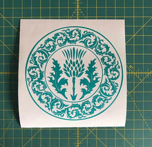 Load image into Gallery viewer, celtic thistle scotland heritage decal car truck window sticker