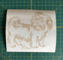 Load image into Gallery viewer, Lhasa Apso Dog Decal Custom Vinyl car truck window sticker