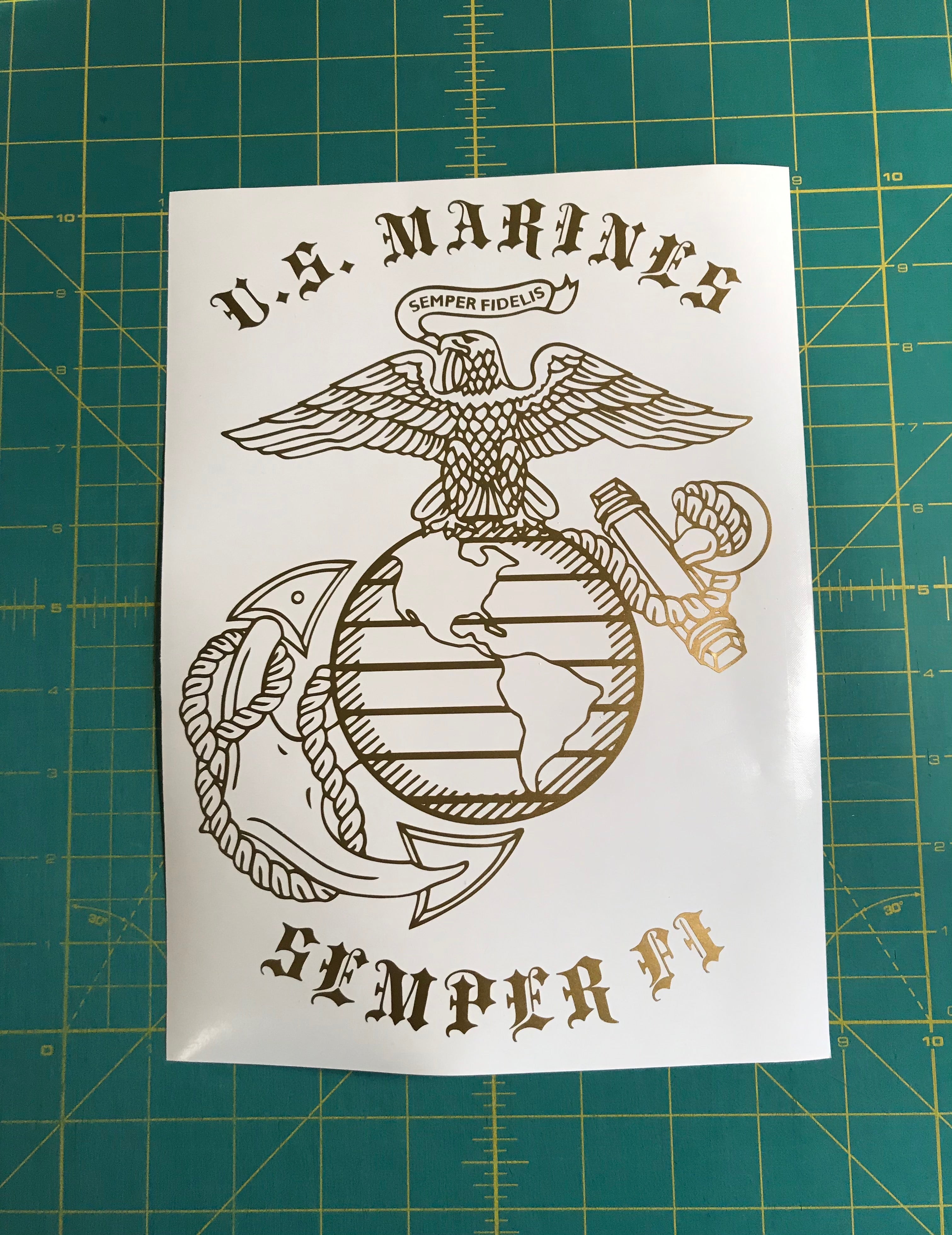 Basic Ega Usmc Logo Outline