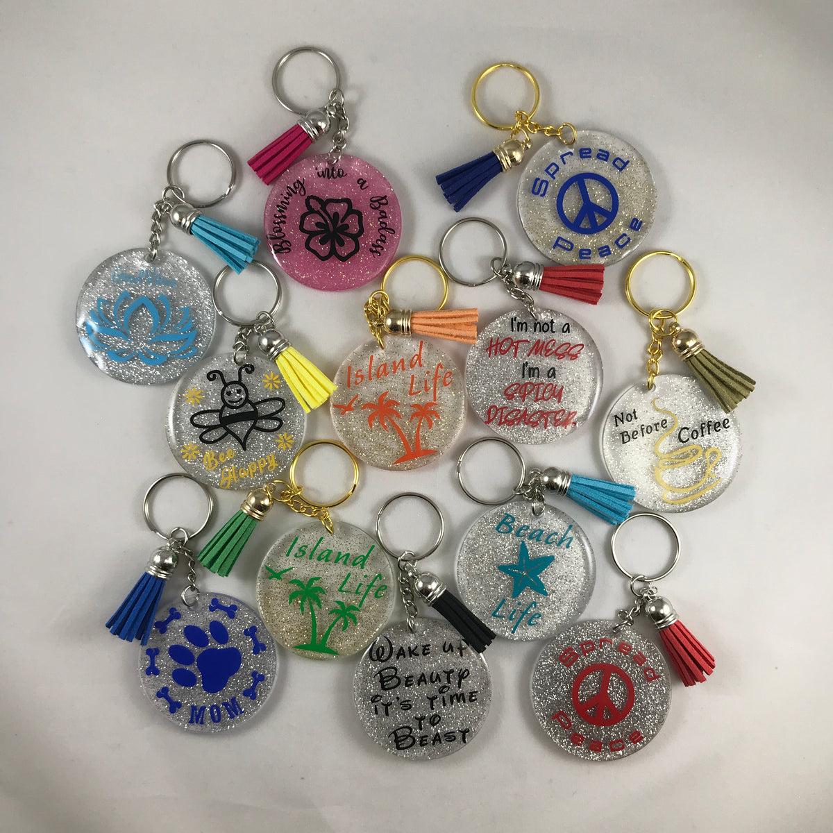 Keychains Vinyl and Acrylic Keychains Custom Designs โ CustomVinylDecals4U