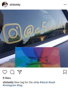 instagram name decal review