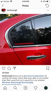 custom instagram name tag decal