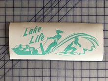 Load image into Gallery viewer, Lake life water skier girl decal