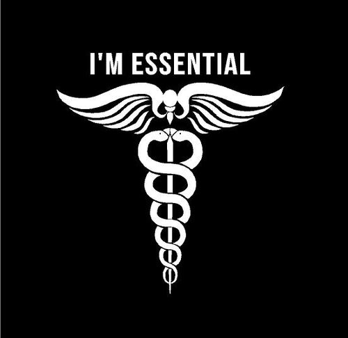 I'm Essential Doctor Physician Symbol Custom Vinyl Car Truck Window Laptop Sticker