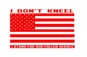 Stand for our fallen heroes sticker