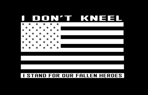 Stand for our fallen heroes decal