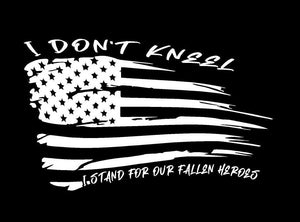 i stand for our fallen heroes decal sticker