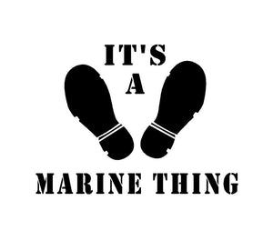 its a marine thing paris island decal