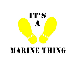 its a marine thing paris island sticker