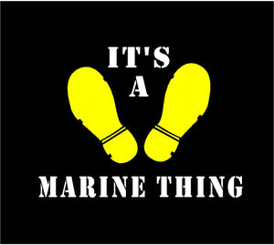 its a marine thing car decal