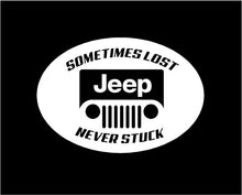 Load image into Gallery viewer, jeep sometimes lost never stuck decal jeep sticker